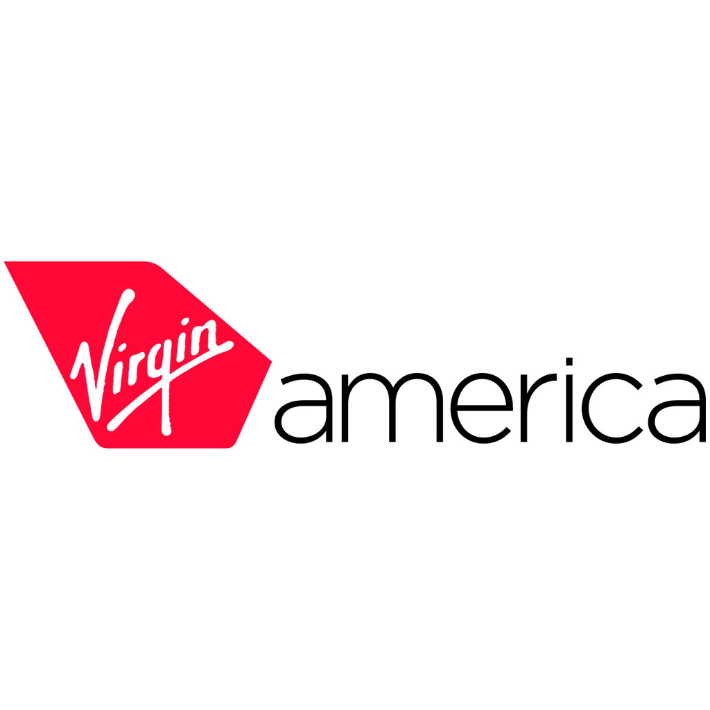 Virgin America logotype, transparent .png, medium, large