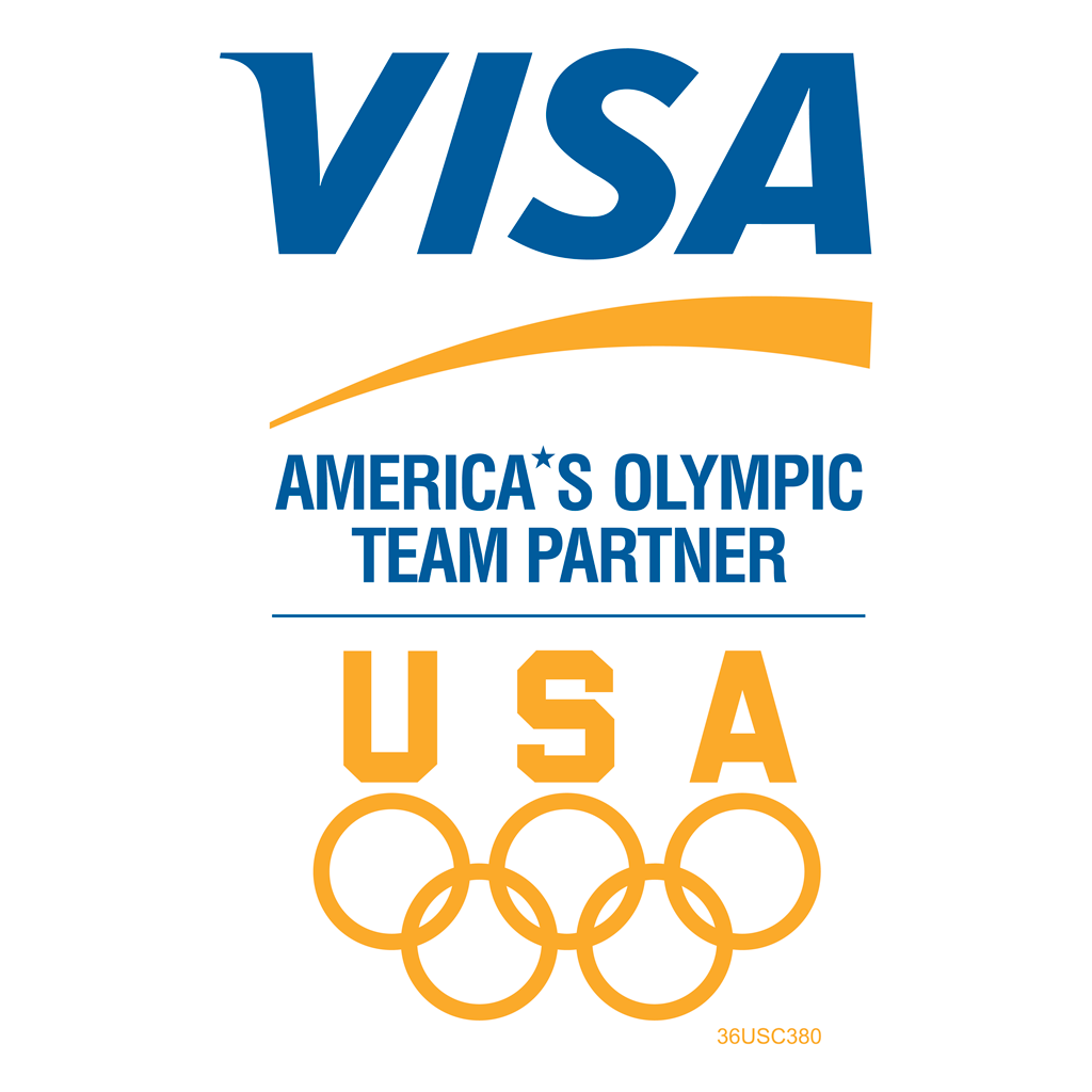 Visa America's Olympic Team Partner logotype, transparent .png, medium, large