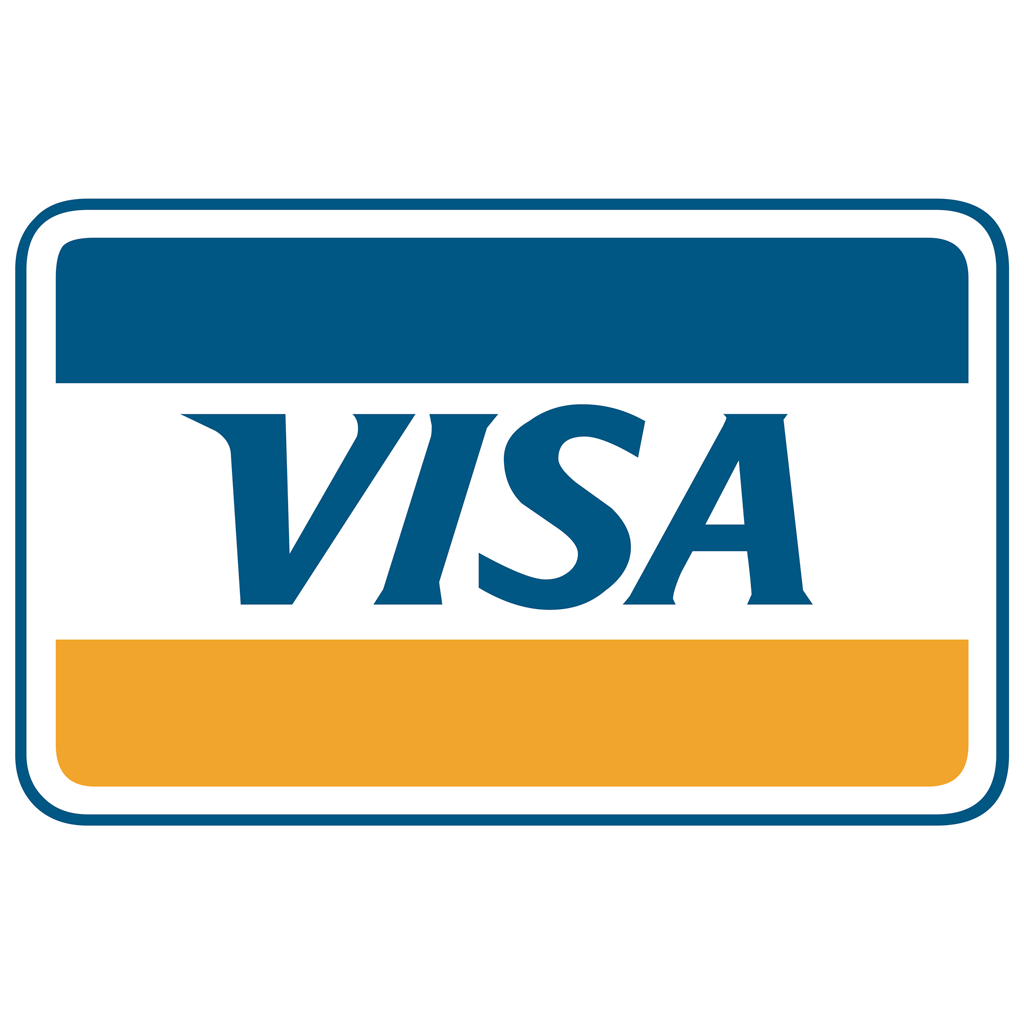 Visa Card logotype, transparent .png, medium, large