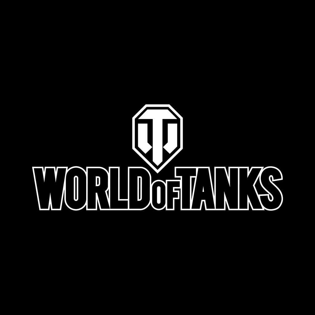 World of Tanks black logotype, transparent .png, medium, large