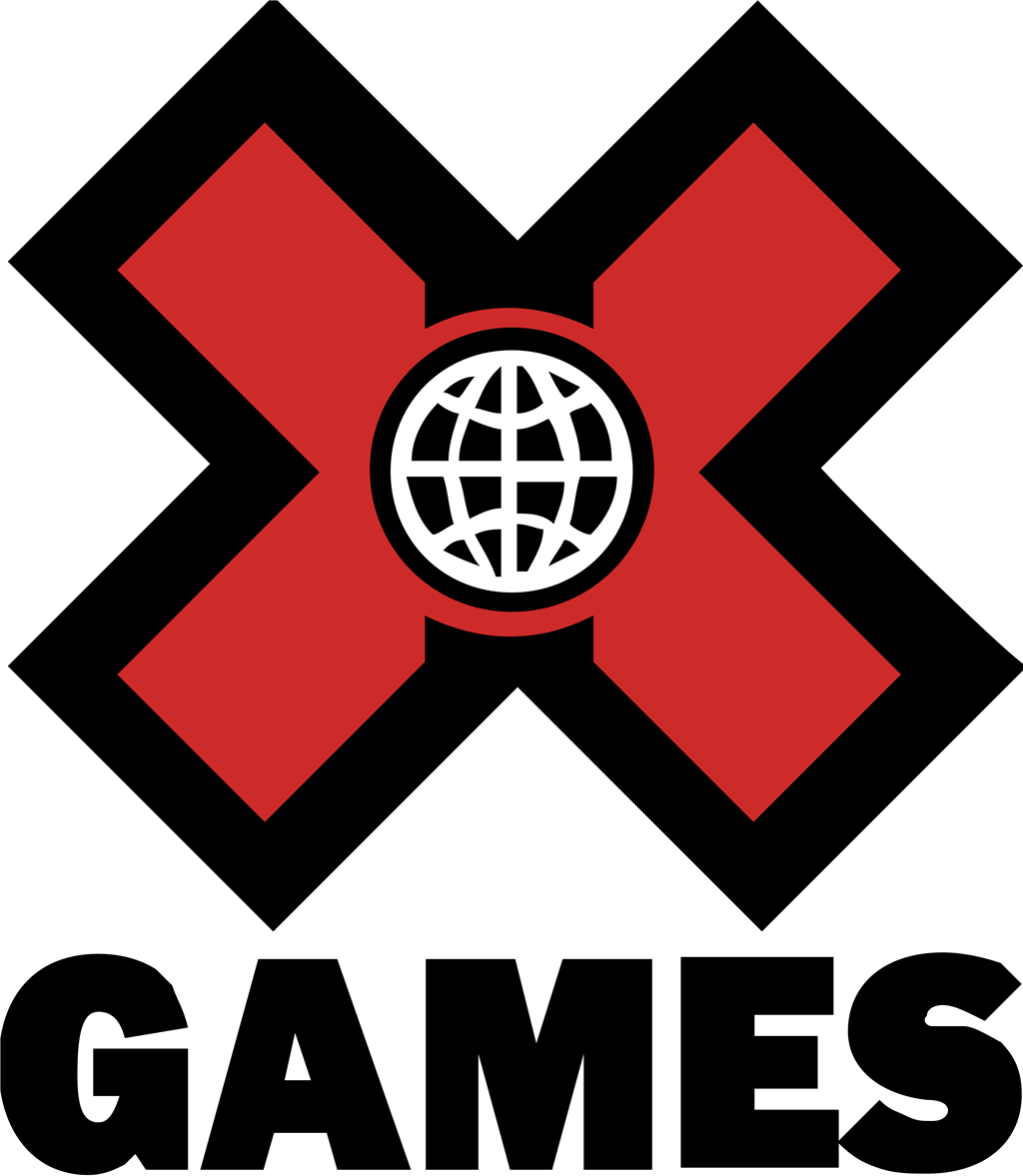X Games logotype, transparent .png, medium, large