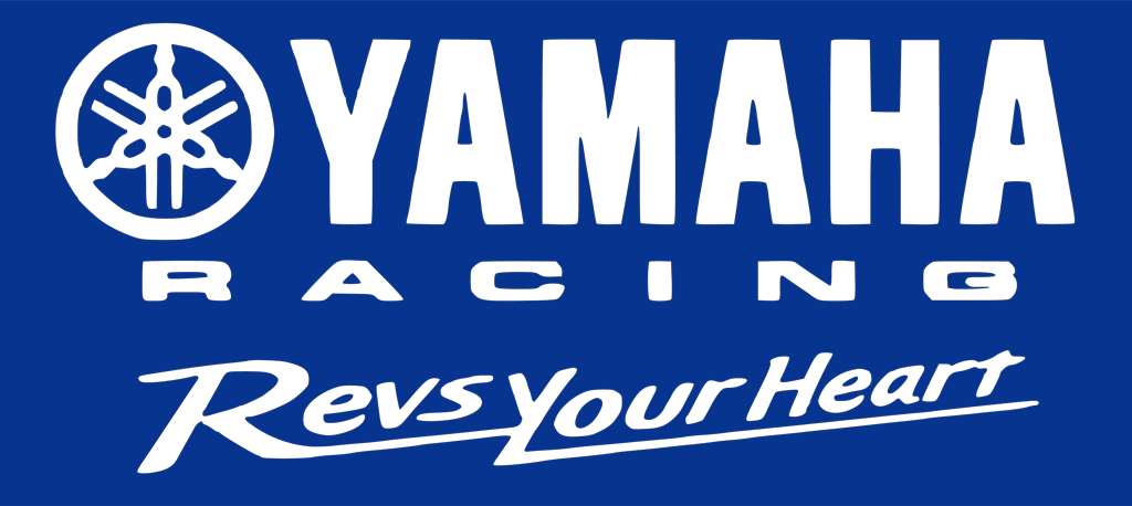 Yamaha Racing Revs Your Heart logotype, transparent .png, medium, large