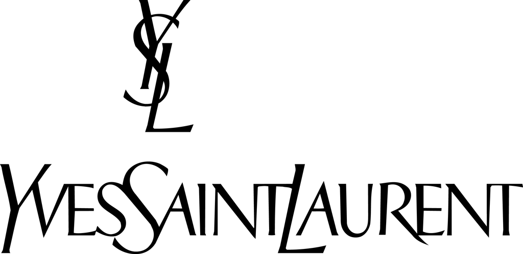 Yves Saint Laurent logotype, transparent .png, medium, large