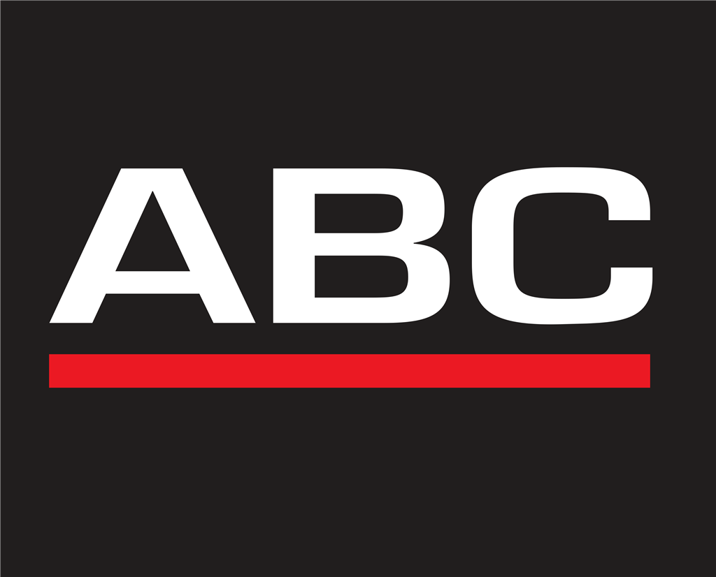 ABC logotype, transparent .png, medium, large