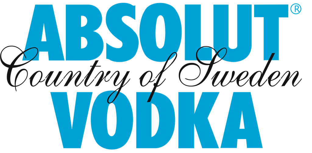Absolut Vodka logotype, transparent .png, medium, large