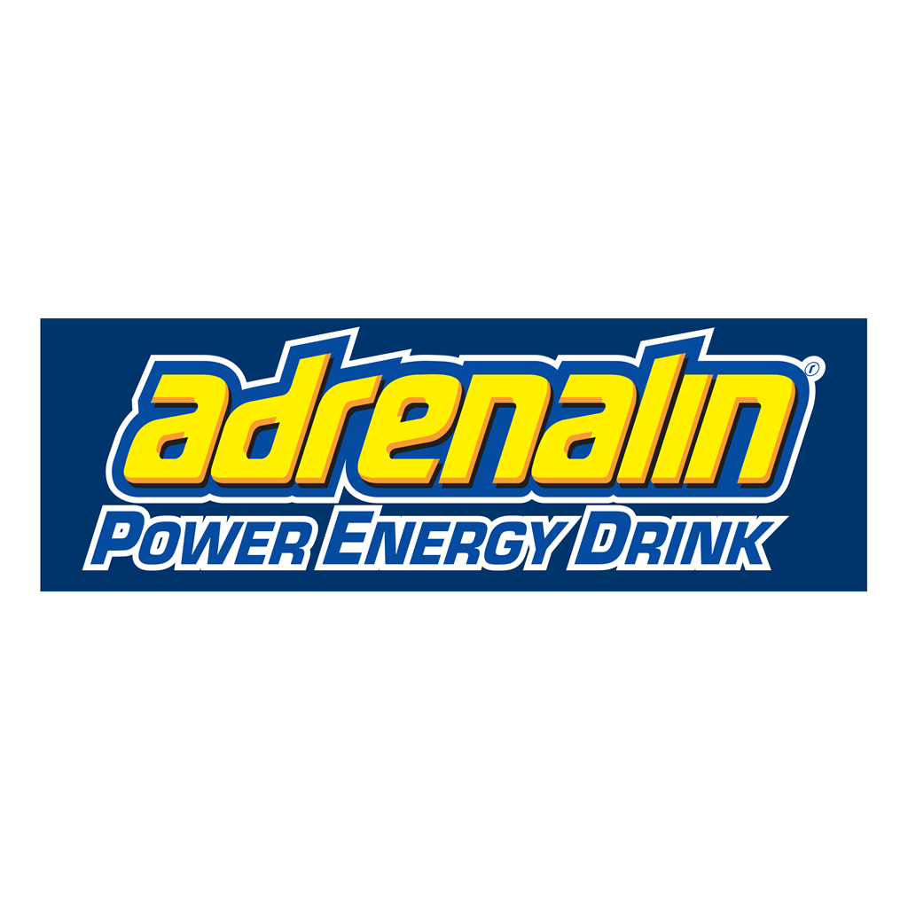 Adrenalin Power Energy Drink logotype, transparent .png, medium, large