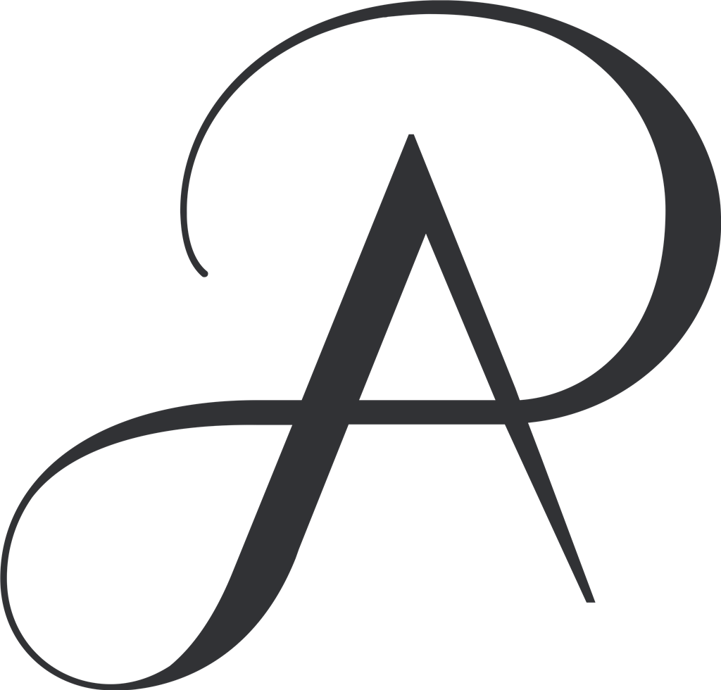 Adrianna Papell logotype, transparent .png, medium, large