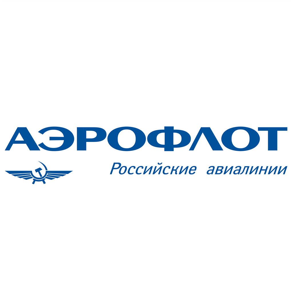Aeroflot Russian Airlines logotype, transparent .png, medium, large