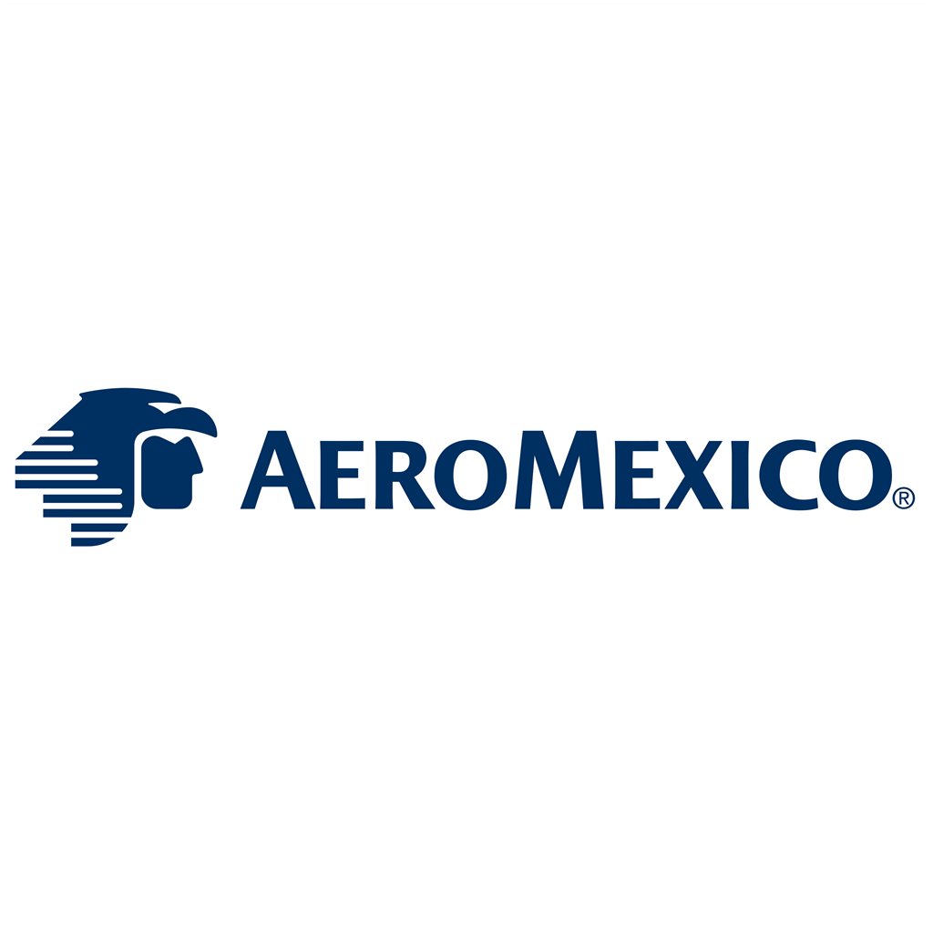 Aeromexico logotype, transparent .png, medium, large
