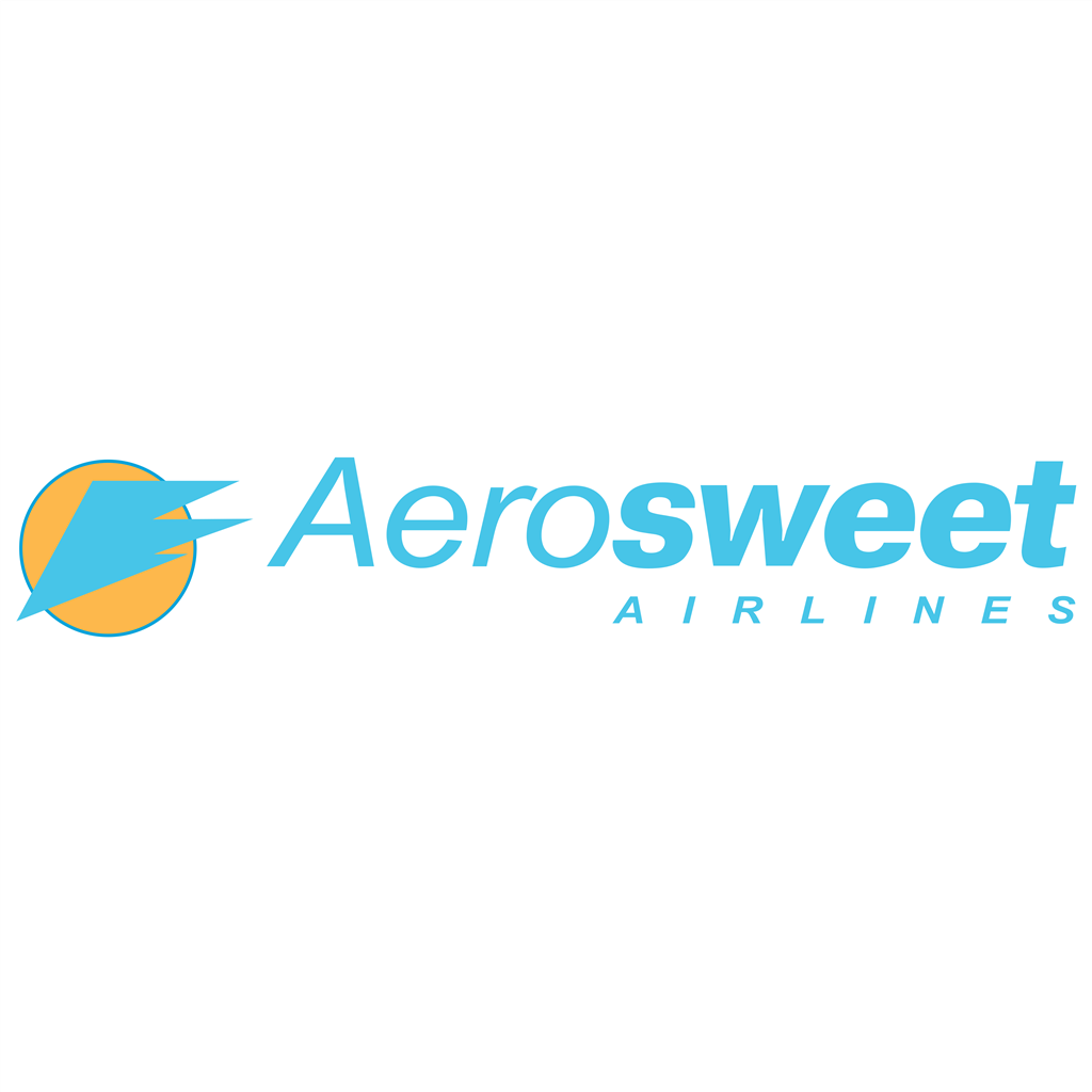 Aerosweet Airlines logotype, transparent .png, medium, large