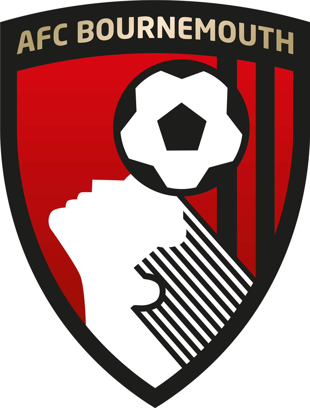 AFC Bournemouth logotype, transparent .png, medium, large