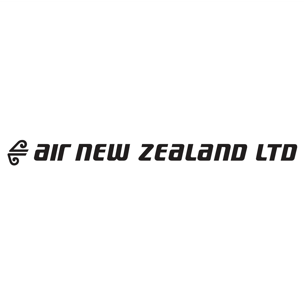 Air New Zealand logotype, transparent .png, medium, large