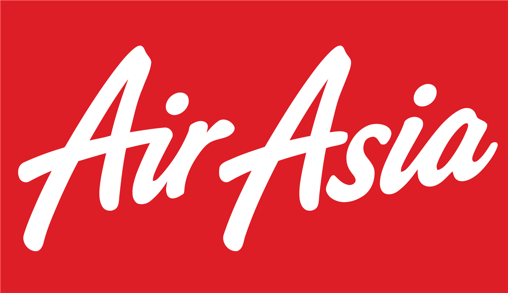 AirAsia logotype, transparent .png, medium, large