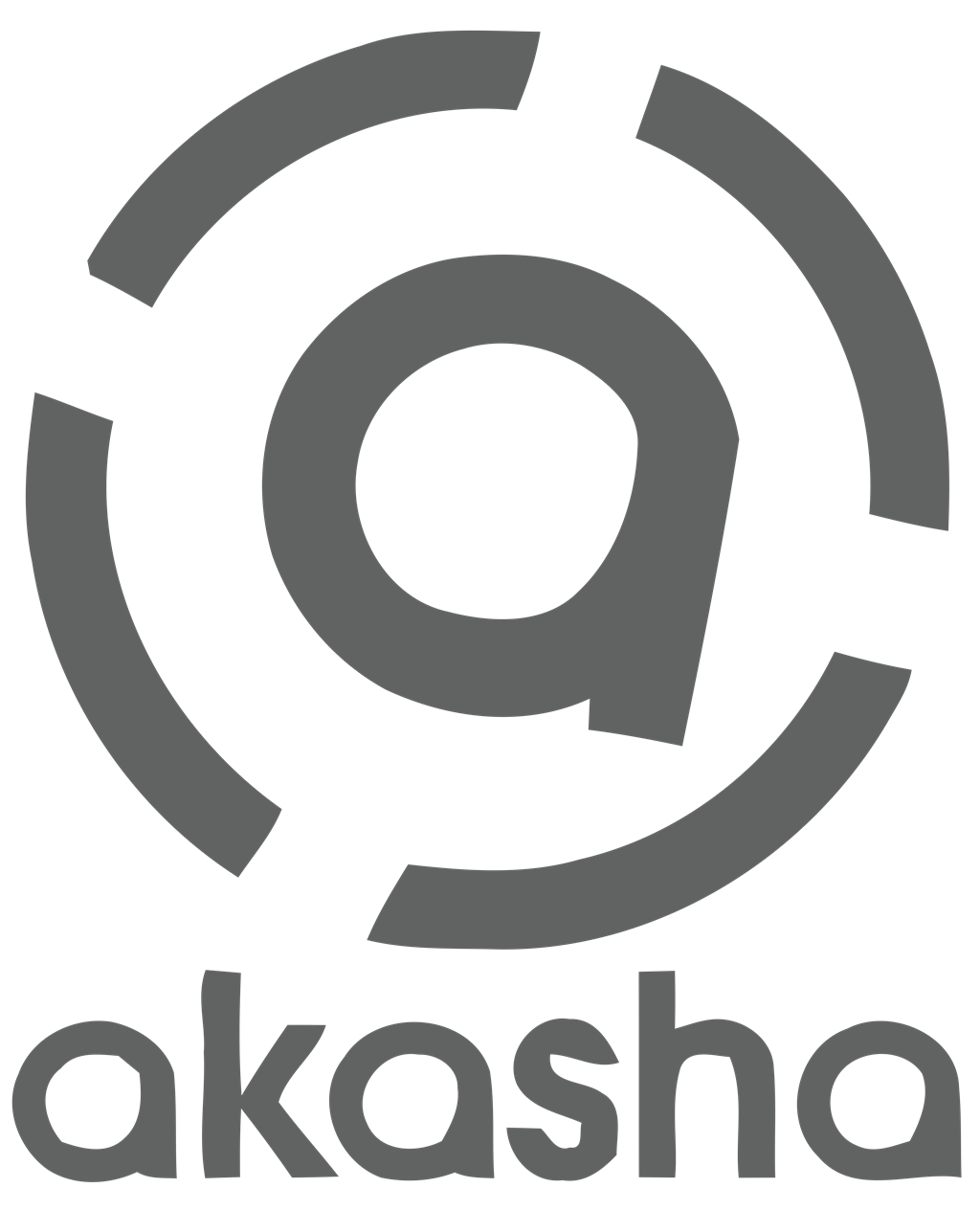 Akasha logotype, transparent .png, medium, large