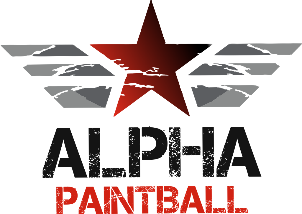 Alfa Paintball logotype, transparent .png, medium, large