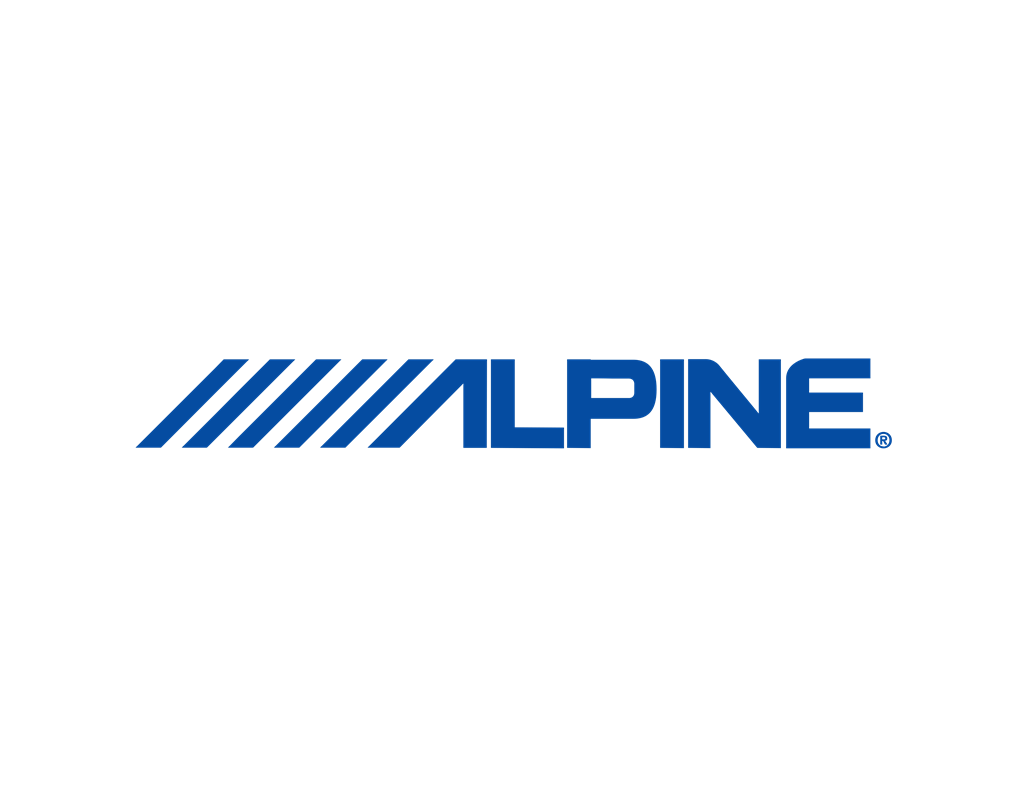 Alpine Electronics logotype, transparent .png, medium, large