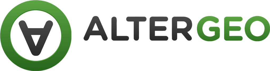 Altergeo logotype, transparent .png, medium, large