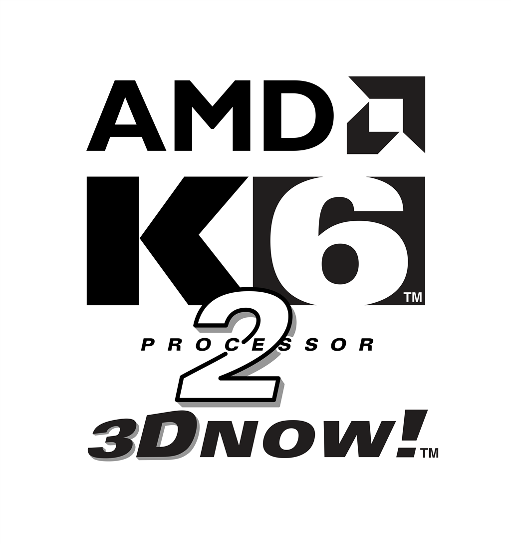 AMD K6 logotype, transparent .png, medium, large