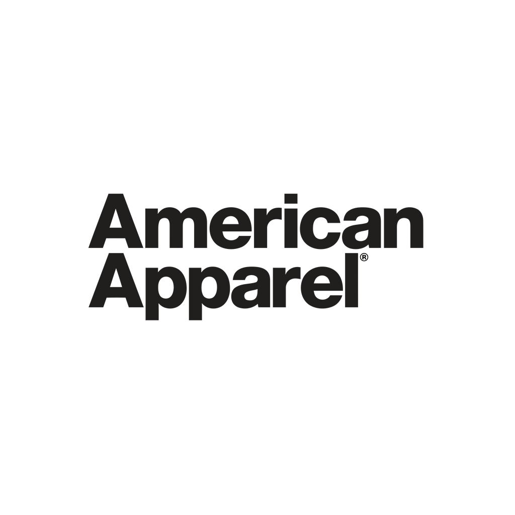 American Apparel logotype, transparent .png, medium, large