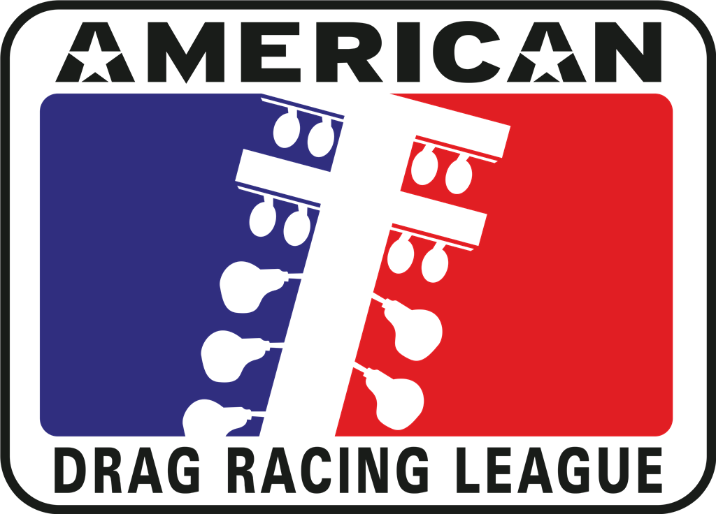 American Drag Racing League logotype, transparent .png, medium, large