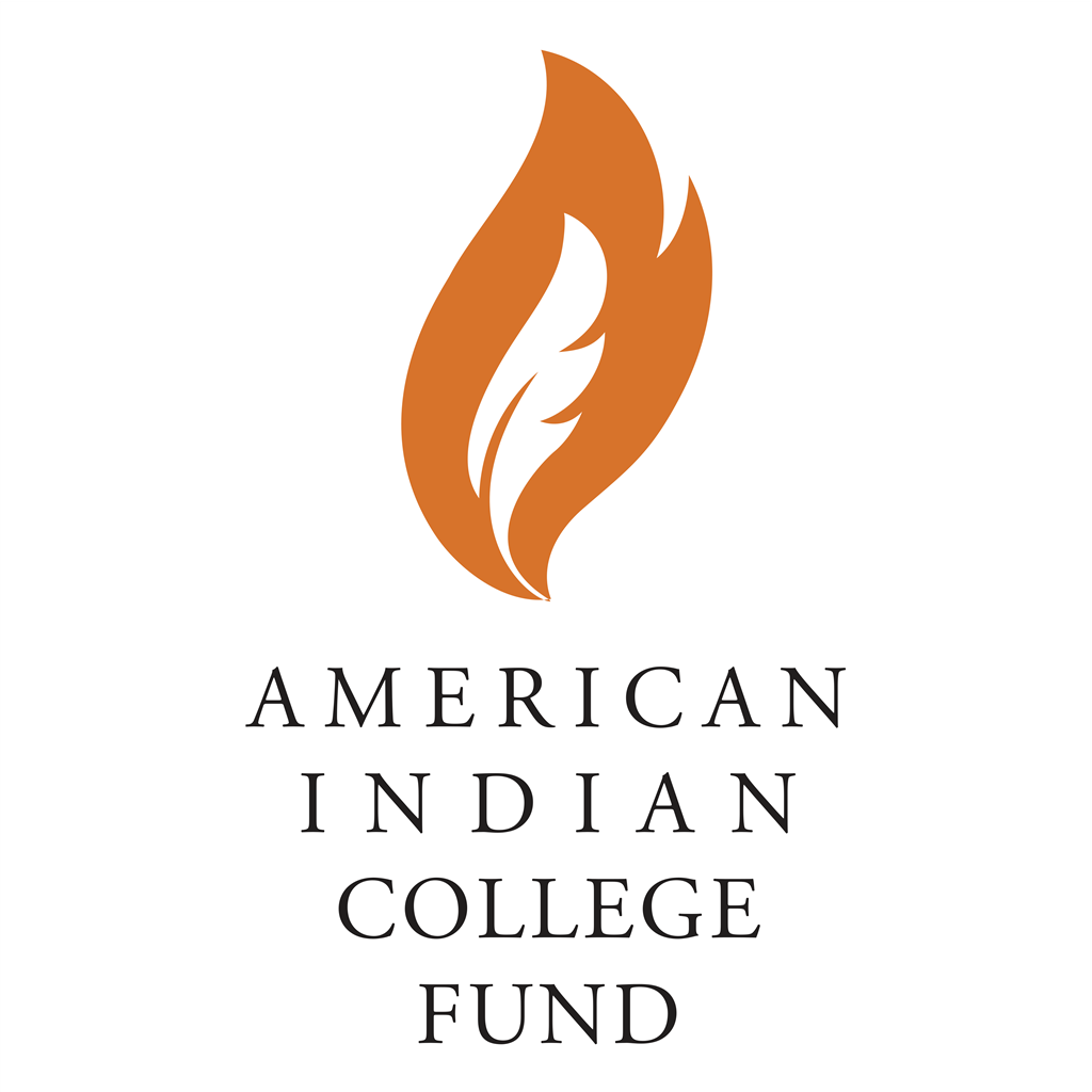 American Indian College Fund logotype, transparent .png, medium, large