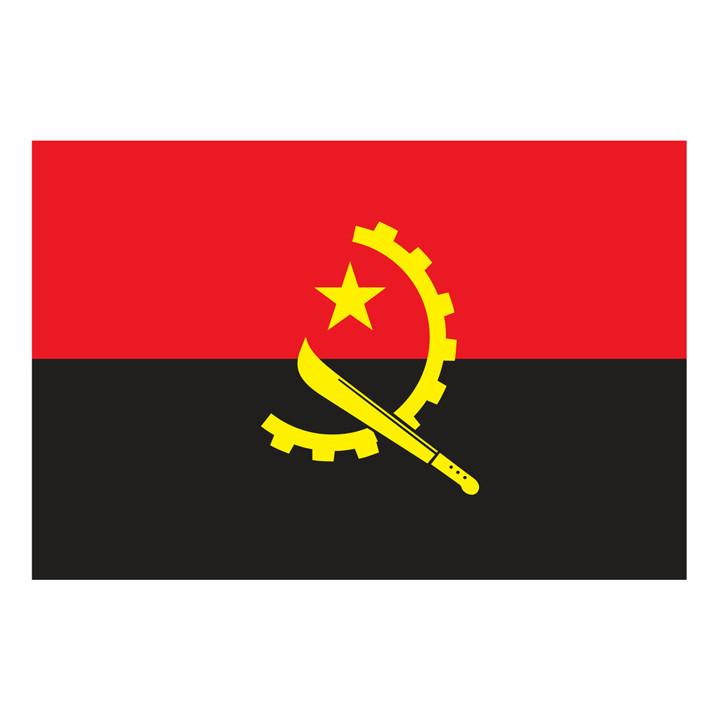 Angola logotype, transparent .png, medium, large