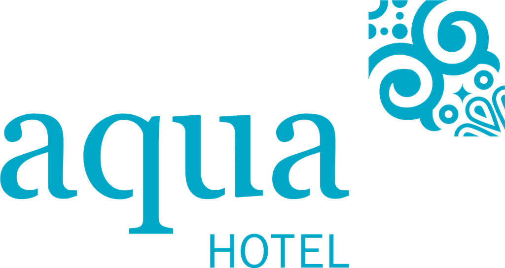 Aqua Hotel logotype, transparent .png, medium, large