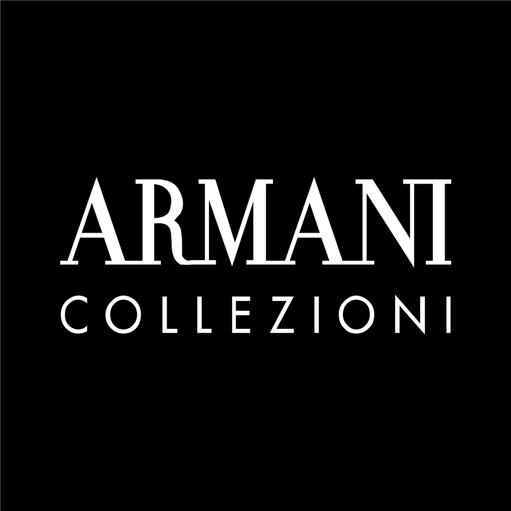Armani Collezioni logotype, transparent .png, medium, large