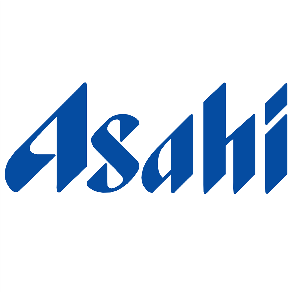 Asahi Breweries logotype, transparent .png, medium, large