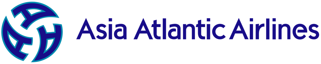 Asia Atlantic Airlines logotype, transparent .png, medium, large