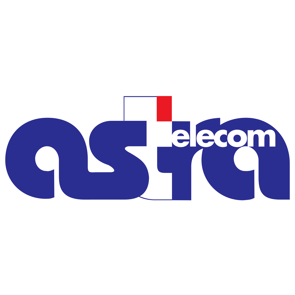 Astra Telecom logotype, transparent .png, medium, large