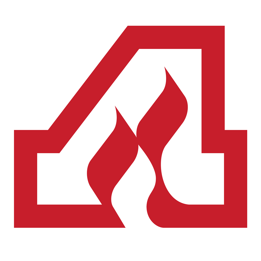Atlanta Flames logotype, transparent .png, medium, large