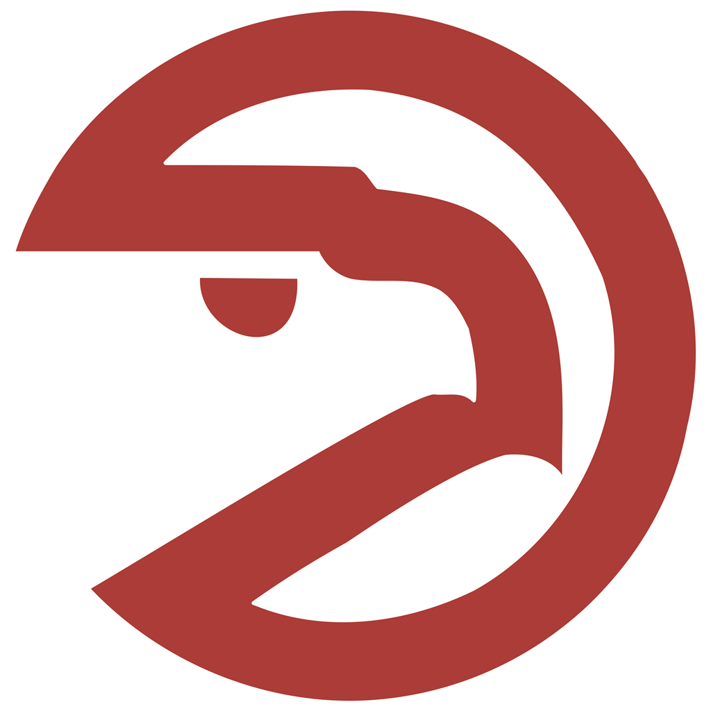 Atlanta Hawks logotype, transparent .png, medium, large