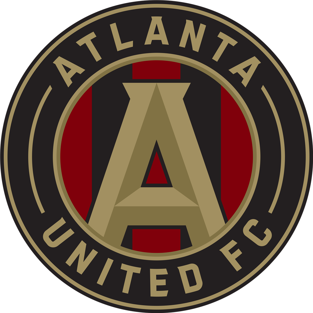 Atlanta United FC logotype, transparent .png, medium, large
