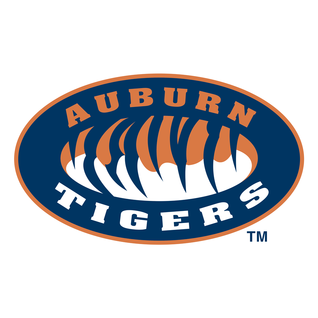 Auburn Tigers logotype, transparent .png, medium, large