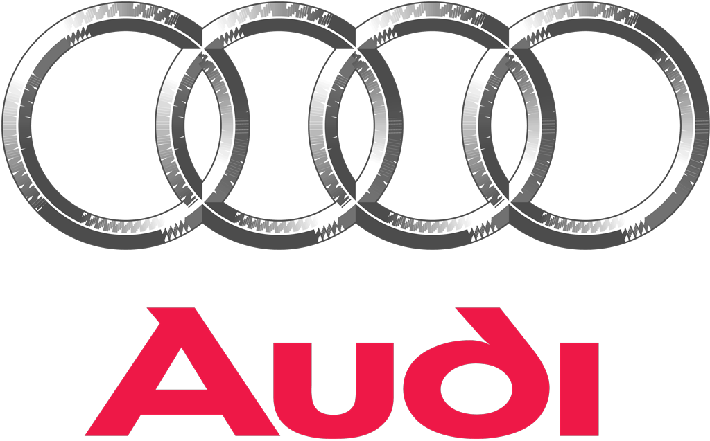 Audi logotype, transparent .png, medium, large