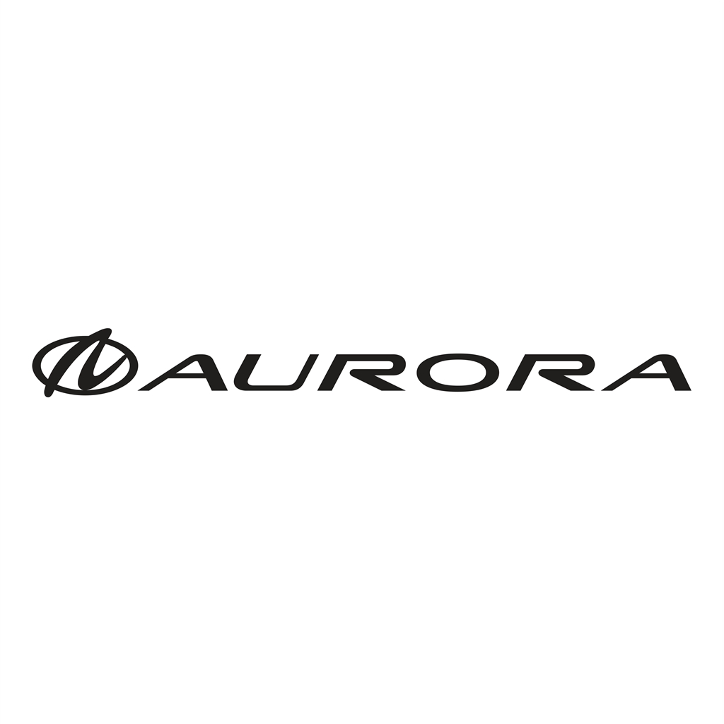 Aurora logotype, transparent .png, medium, large