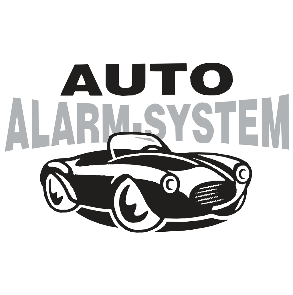 Auto Alarm System logotype, transparent .png, medium, large