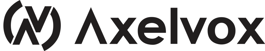 Axelvox logotype, transparent .png, medium, large