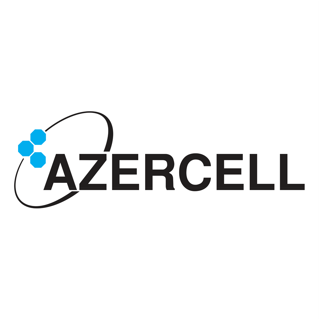 Azercell logotype, transparent .png, medium, large