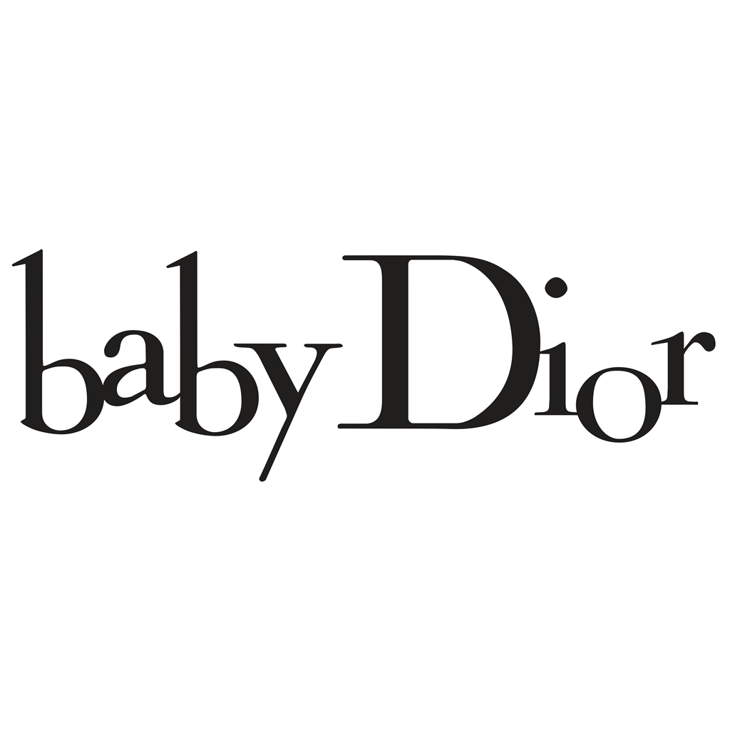 Baby Dior logotype, transparent .png, medium, large