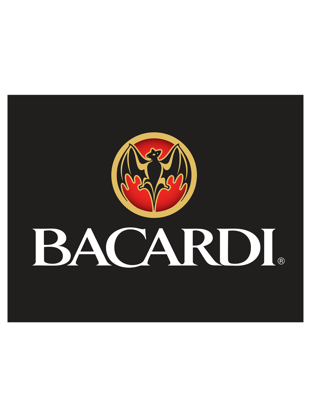 Bacardi logotype, transparent .png, medium, large