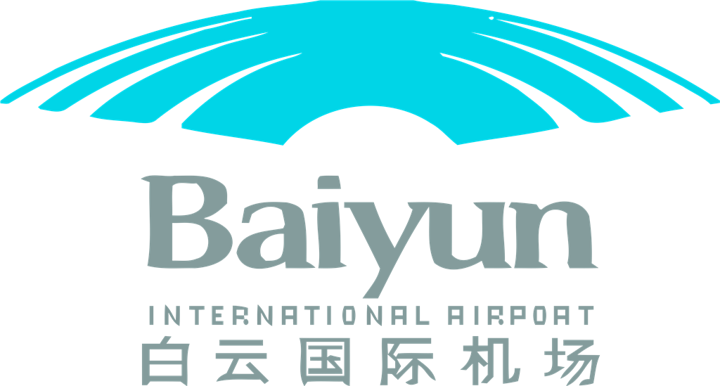 Baiyun International Airport logotype, transparent .png, medium, large
