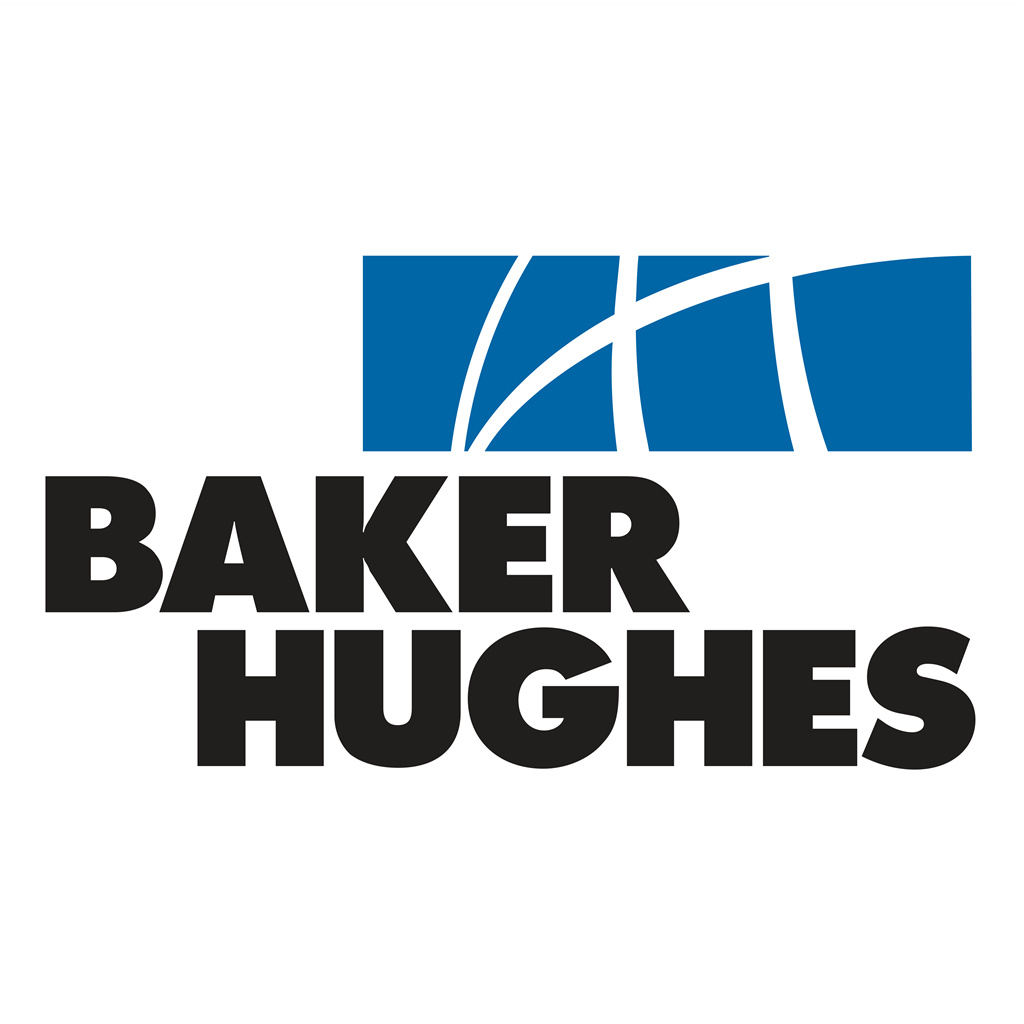 Baker Hughes logotype, transparent .png, medium, large