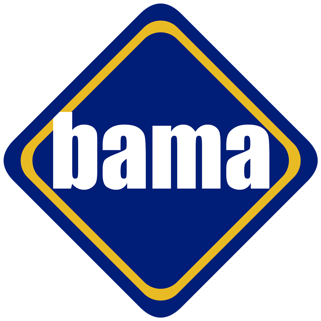 Bama logotype, transparent .png, medium, large