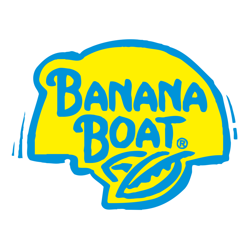 Banana Boat logotype, transparent .png, medium, large