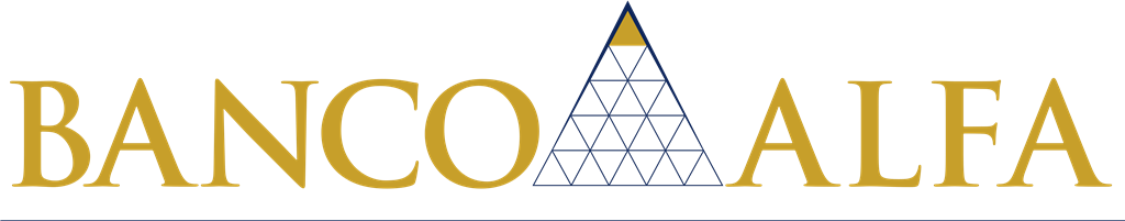 Banco Alfa logotype, transparent .png, medium, large