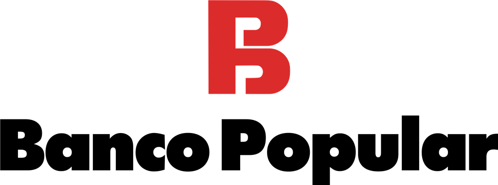 Banco Popular logotype, transparent .png, medium, large