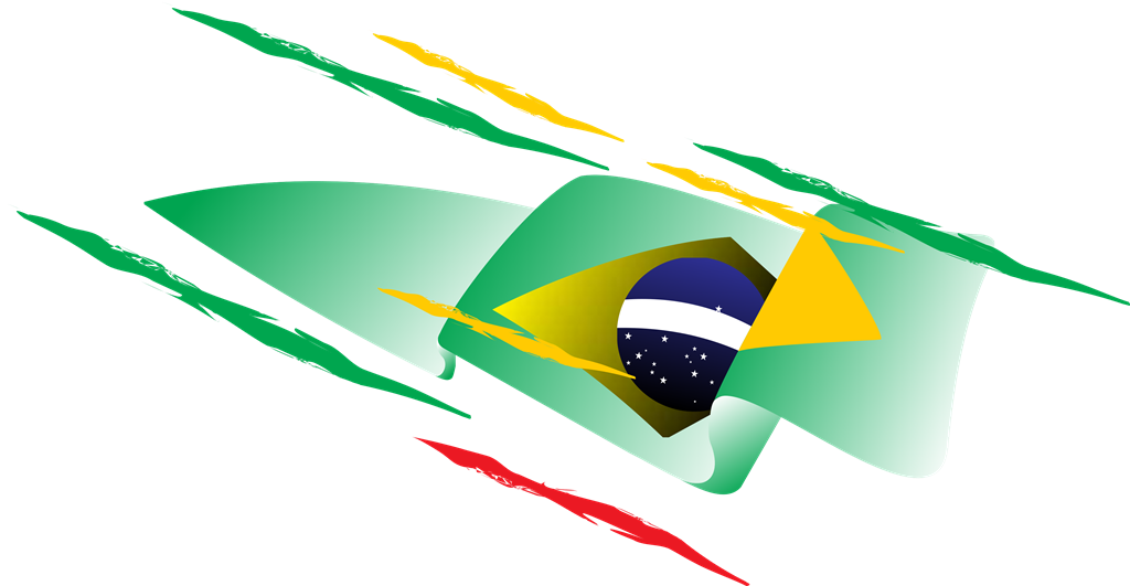 Bandeira do Brasil logotype, transparent .png, medium, large