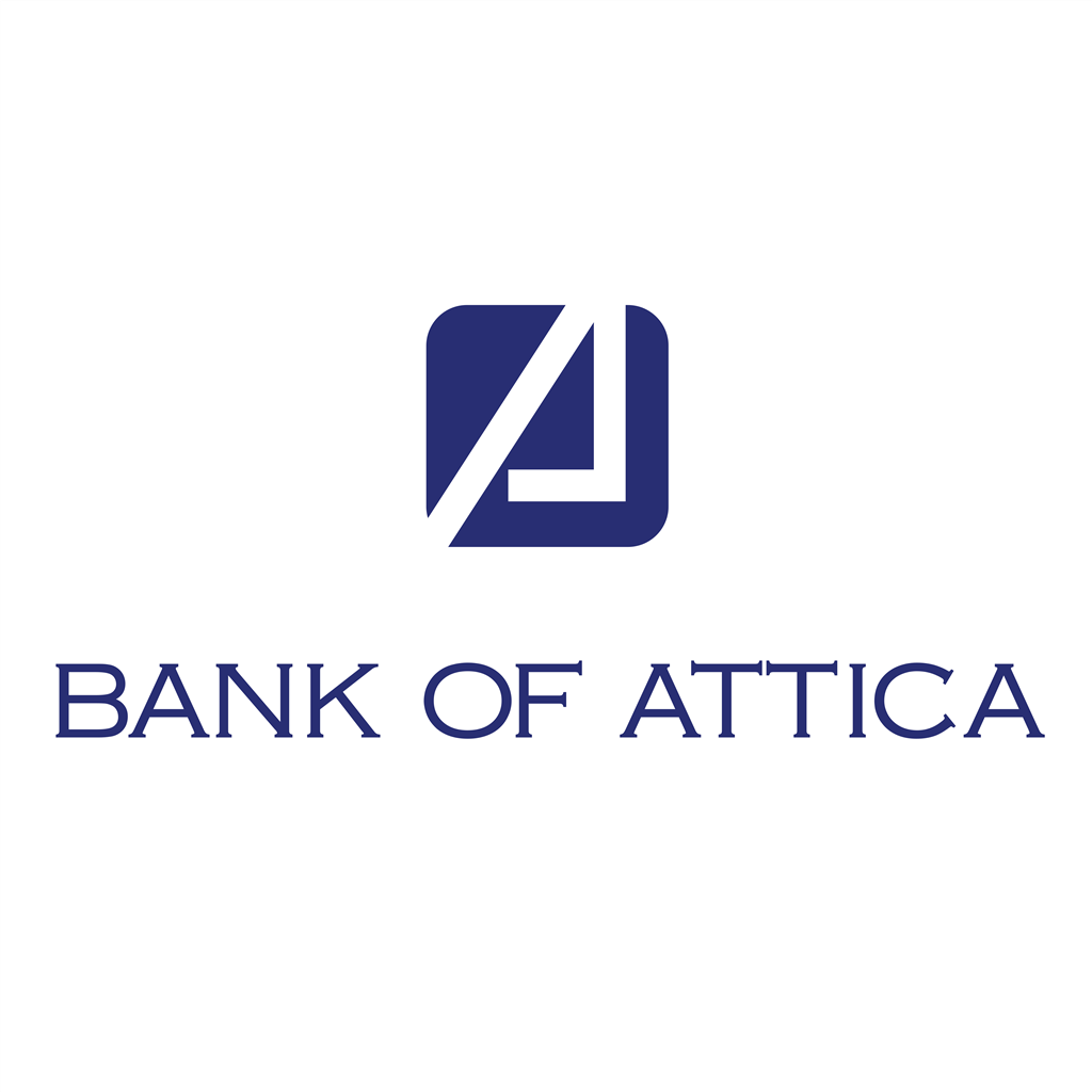 Bank of Attica logotype, transparent .png, medium, large